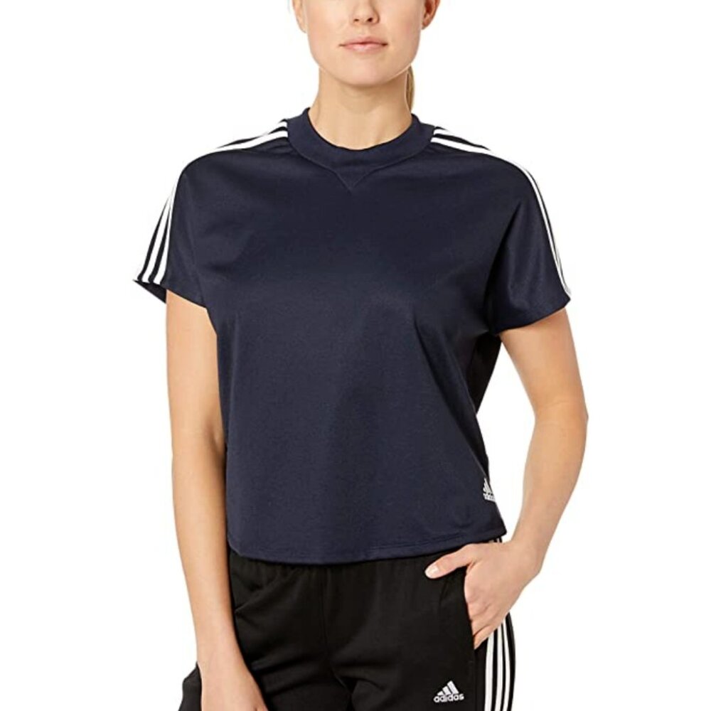 Women's Adidas training Jersey Dark Blue & white DP3899 XL